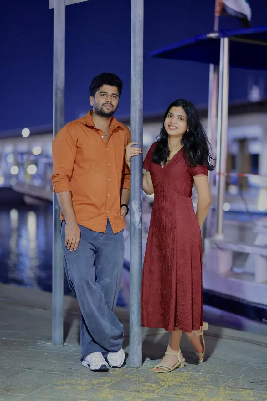 By the water at night